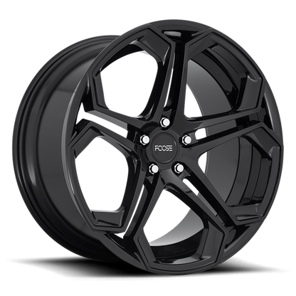 Set of 4: Foose F169 Impala Wheel, 20x9.0 +35 Offset 5x114.3, Gloss Black - F169209065+35