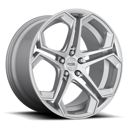 Set of 4: Foose F170 Impala Wheel, 20x9.0 +35 Offset 5x114.3, Gloss Silver Machined - F170209065+35