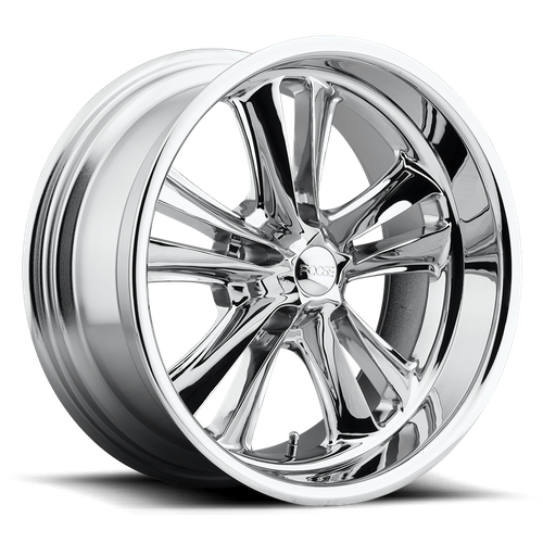 Set of 4: Foose F097 Knuckle Wheel, 17x7.0 +1 Offset 5x114.3, Chrome Plated - F09717706540