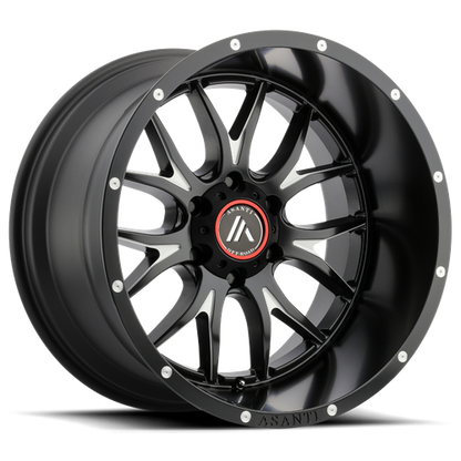 Asanti Ab807 Carbine Wheel, 22x10.0 -18 Offset 5x139.7, Satin Black Milled - AB807-22108518NBM-C-Dub Tech