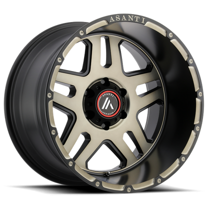 Asanti Ab809 Enforcer Wheel, 17x8.5 +25 Offset 6x135, Matte Black Machined Tint - AB809-17856325BK-C-Dub Tech