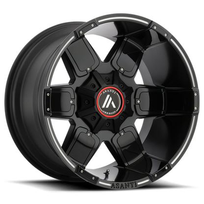 ASANTI AB811 WARTHOG SATIN BLACK MILLED-C-Dub Tech