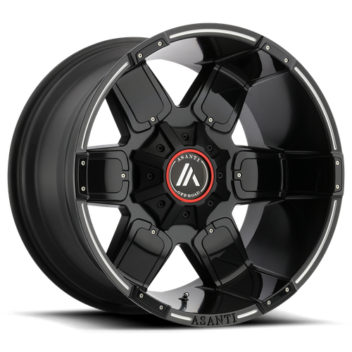 Asanti AB811 20X12 5X5.0/5.5 S-BLK MILL G-BLK ACC -44MM - AB811-20123544NBM-C-Dub Tech