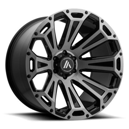 Asanti Ab813 Cleaver Wheel, 22x12.0 -40 Offset 8x180, Black Brushed - AB813-221288BB40N-C-Dub Tech