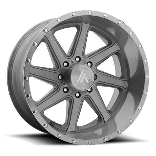 Asanti Ab814 Windmill Wheel, 20x12.0 -40 Offset 8x180, Titanium Brushed - AB814-201288TB40NR-C-Dub Tech