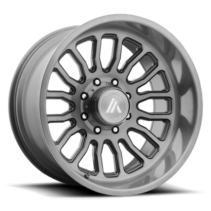 Asanti Ab815 Workhorse Wheel, 22x10.0 -12 Offset 5x127, Titanium Brushed - AB815-221050TB12N-C-Dub Tech