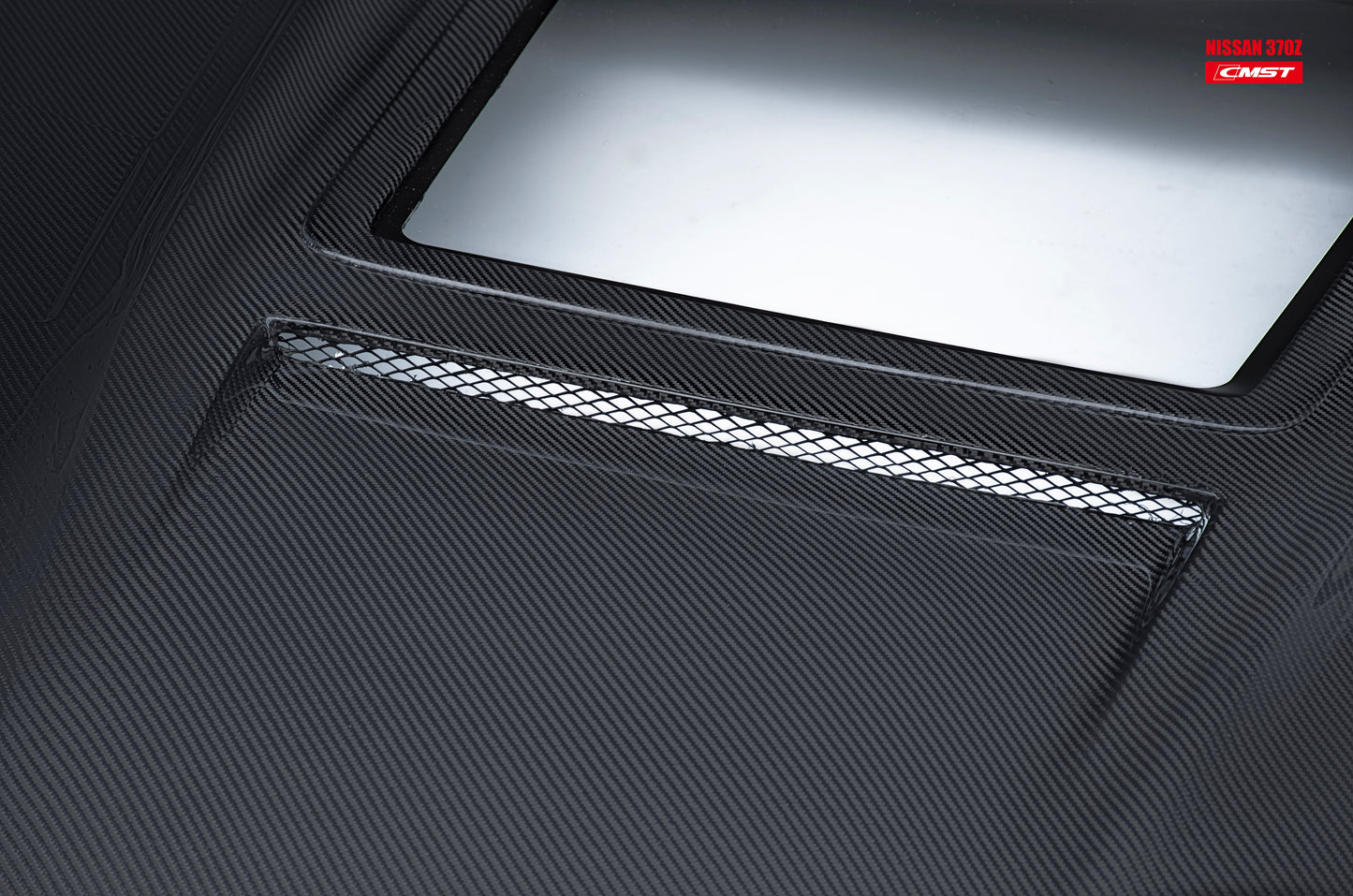 CMST Tuning Carbon Fiber Hood with Tempered Glass for Nissan 370Z Z34 Fairlady Z