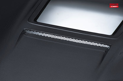 CMST Tuning Carbon Fiber Hood with Tempered Glass for Nissan 370Z Z34 Fairlady Z
