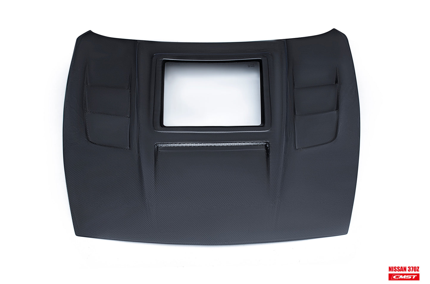 CMST Tuning Carbon Fiber Hood with Tempered Glass for Nissan 370Z Z34 Fairlady Z