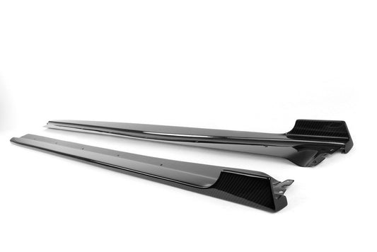 APR Performance Carbon Fiber Side Rocker Extensions Porsche Cayman GT4 - FS-545052-C-Dub Tech