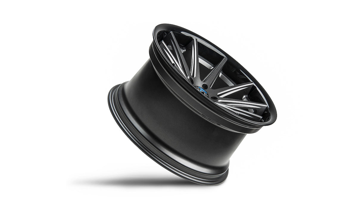 Rohana RC10 Wheel, 20X9, 5-114.3, +35, Matte Graphite/Gloss Black Lip - RC102095114MG35