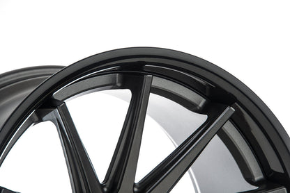 Rohana RC10 Wheel, 20X9, 5-112, +45, Matte Graphite/Gloss Black Lip - RC102095112MG45