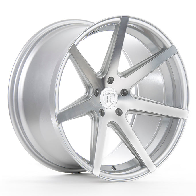 Rohana RC7 Wheel, 20X11, 5-112, +28, Machine Silver - RC720115112MS28