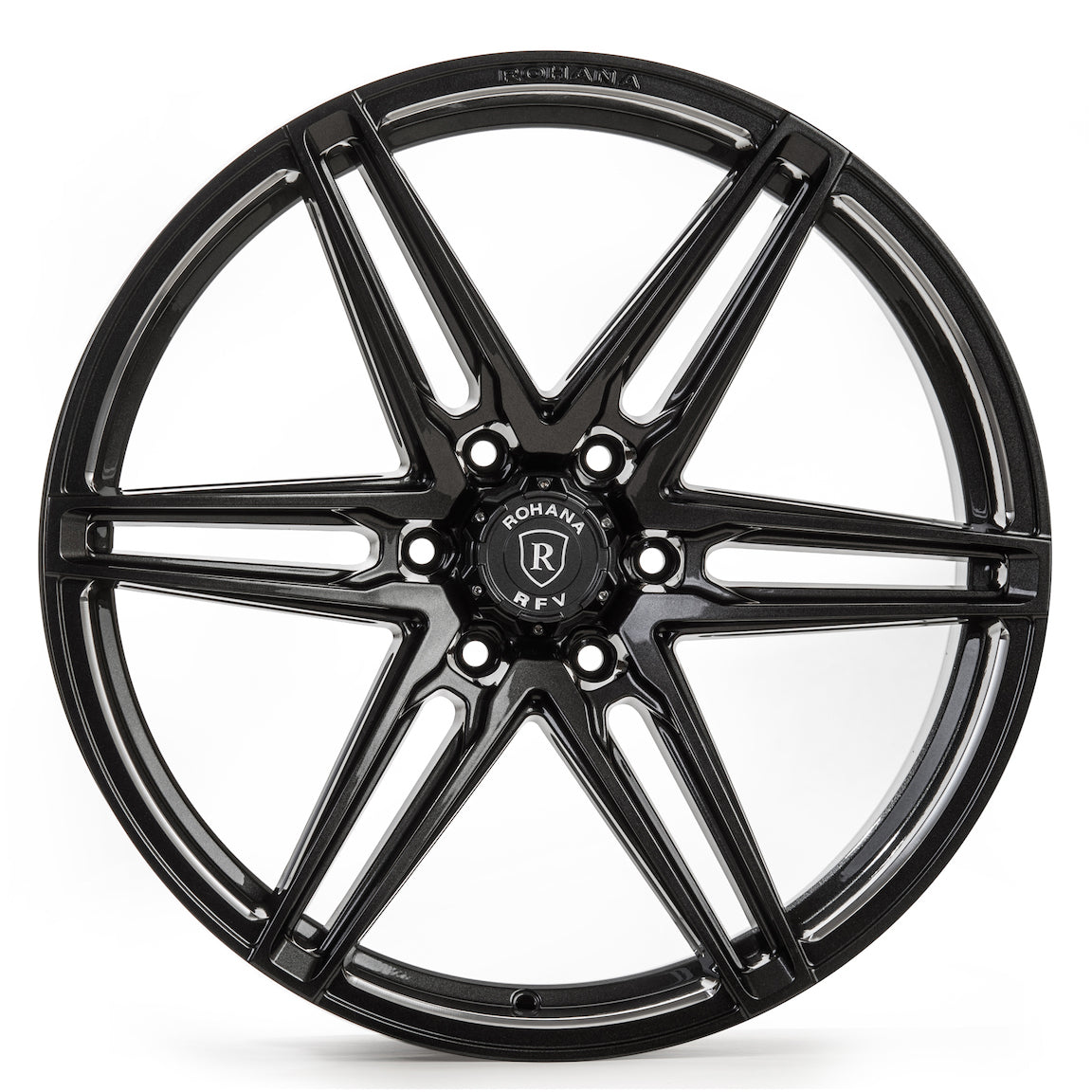 Rohana RFV1 Wheel, 22x9.5, 6-139, 0, Gloss Graphite - RFV122956139GG0