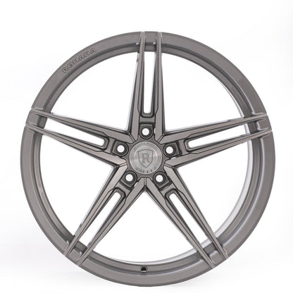 Rohana RFX15 Wheel, 20X9, 5-120, +20, Brushed Titanium - RFX152095120BT20