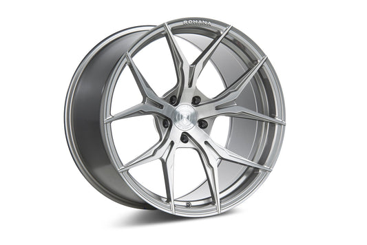 Rohana RFX5 Wheel, 20X10, 5-120, +22, Brushed Titanium - RFX520105120BT22