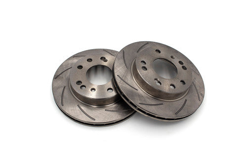 ROFU Max Street Friction Slotted Front Rotors 4 & 5 Lug (89-98 S13/14)