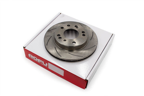 ROFU Max Street Friction Slotted Front Rotors 4 & 5 Lug (89-98 S13/14)
