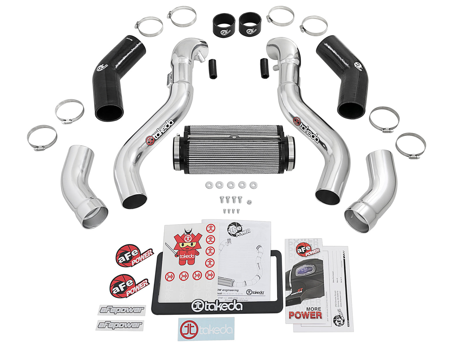 aFe Takeda Intake Stage-2 Polished Pro DRY S 09-17 Nissan - TA-3017P-C-Dub Tech