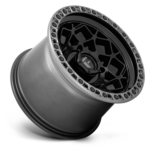 FUEL UTV MATTE BLACK WITH GUNMETAL RING