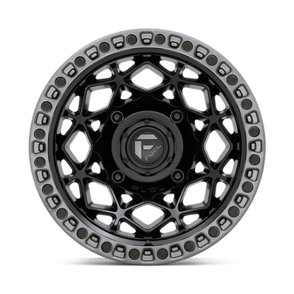FUEL UTV MATTE BLACK WITH GUNMETAL RING