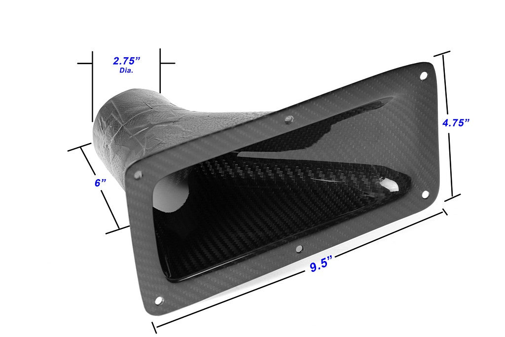 APR Performance Air Inlet 9.25" x 4.75" with Flange - CF-109575-C-Dub Tech