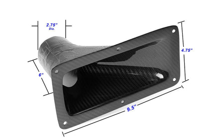 APR Performance Air Inlet 9.25" x 4.75" with Flange - CF-109575-C-Dub Tech