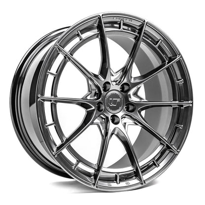 VR Forged D03-R Wheel Hyper Black 20x11 +43mm 5x112 - VR-D03R-2011-43-5112-HBLK