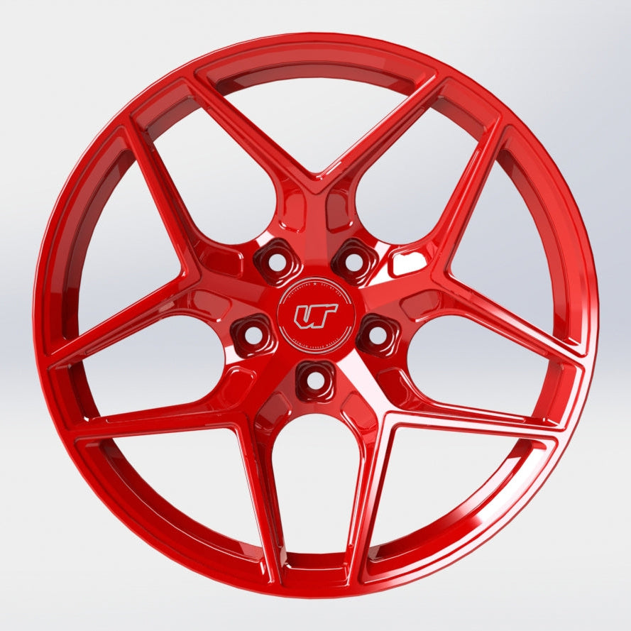 VR Forged D04 Wheel Gloss Red 18x9.5 +40mm 5x114.3 - VR-D04-1895-40-51143-GRD