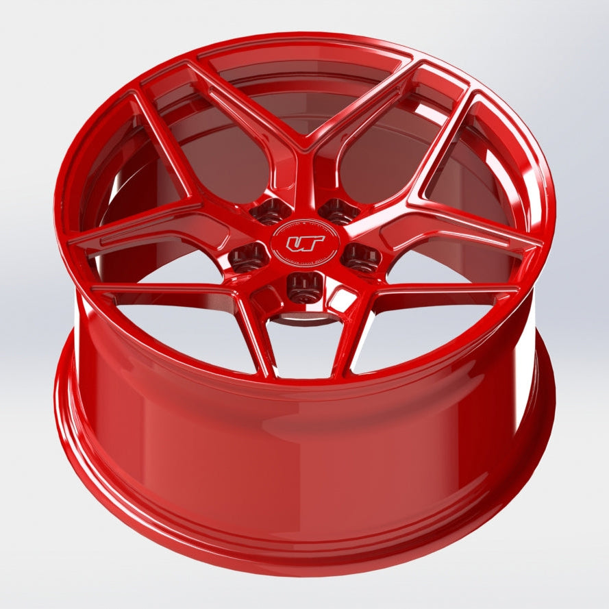 VR Forged D04 Wheel Gloss Red 18x9.5 +40mm 5x114.3 - VR-D04-1895-40-51143-GRD