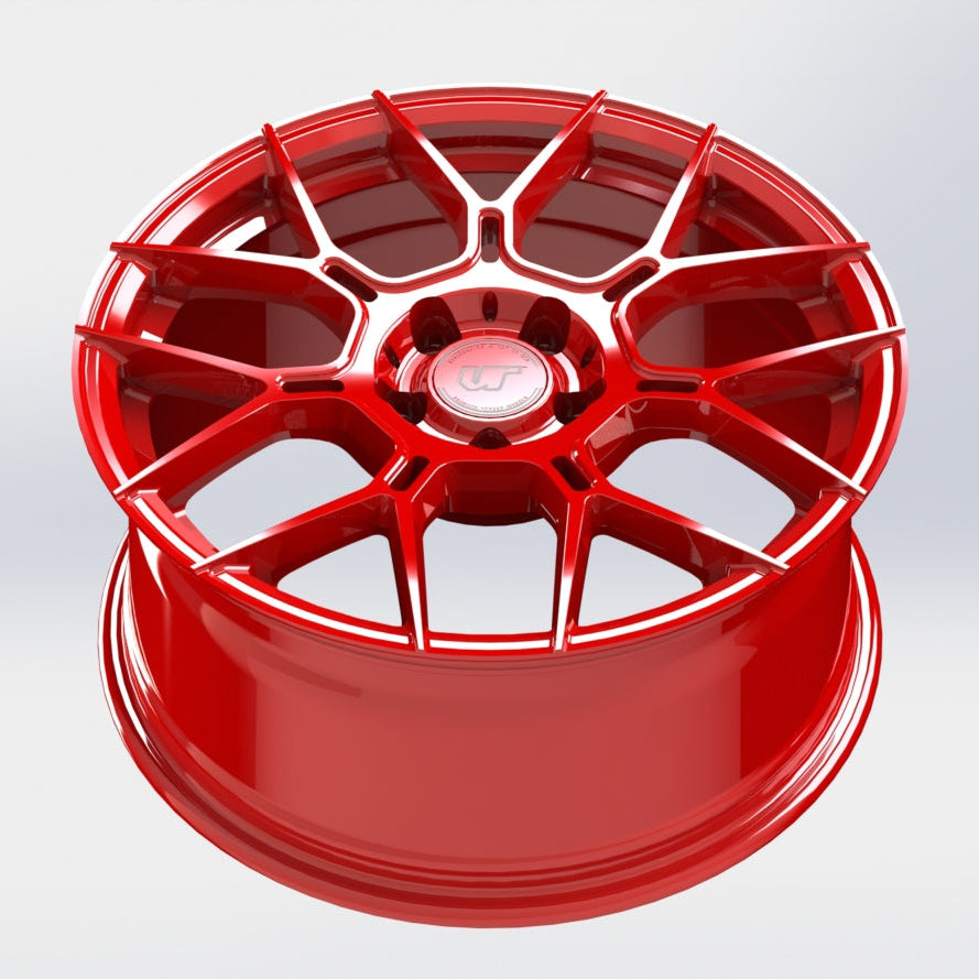 VR Forged D09 Wheel Gloss Red 18x9.5 +40mm 5x114.3 - VR-D09-1895-40-51143-GRD