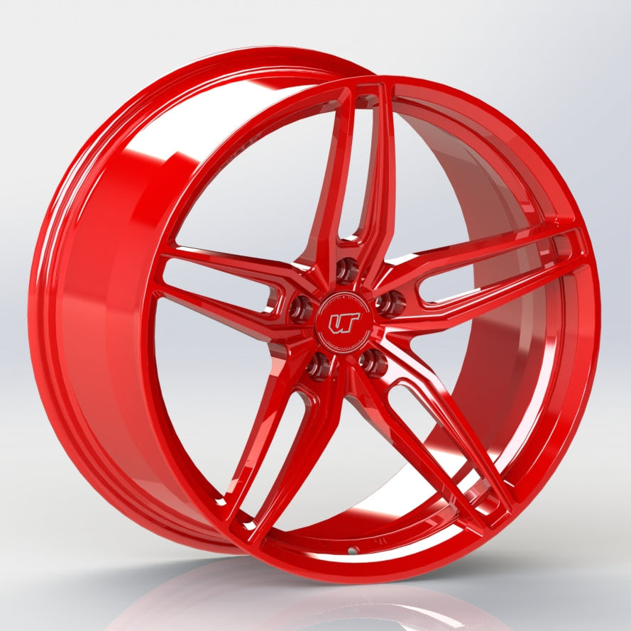 VR Forged D10 Wheel Gloss Red 20x11 +43mm 5x112 - VR-D10-2011-43-5112-GRD