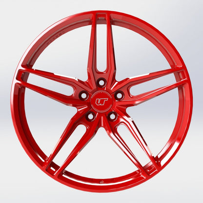 VR Forged D10 Wheel Gloss Red 20x9.5 +37mm 5x112 - VR-D10-2095-37-5112-GRD