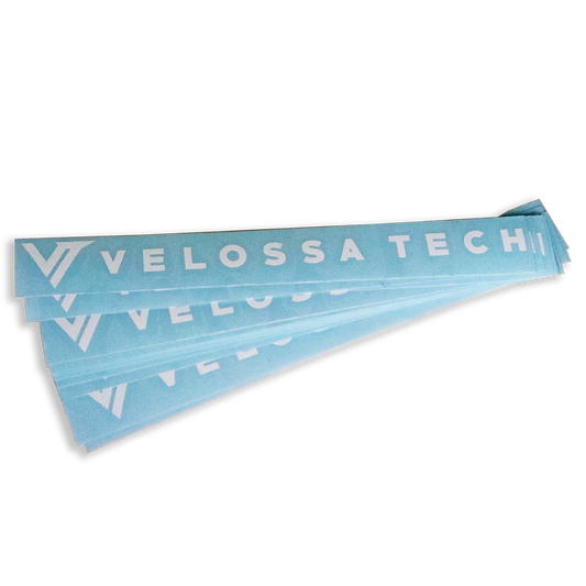 Velossa Tech Decal - White