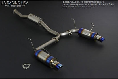 J'S RACING S2000 AP1/2 R304 SUS Exhaust Dual 70RS