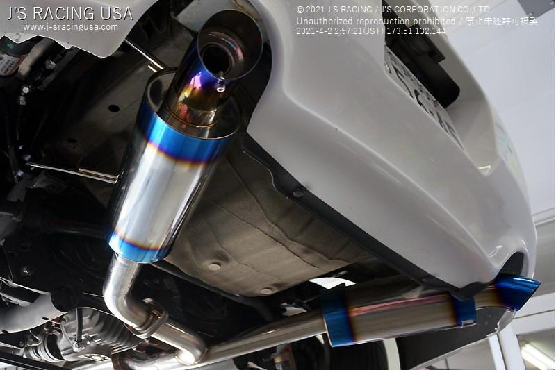 J'S RACING S2000 R304 SUS Exhaust 60RS Dual