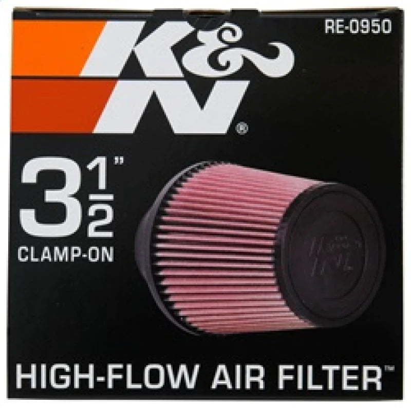 K&N Universal Rubber Filter 3 1/2inch ID FLG / 6inch - RE-0950