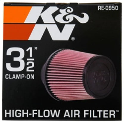 K&N Universal Rubber Filter 3 1/2inch ID FLG / 6inch - RE-0950