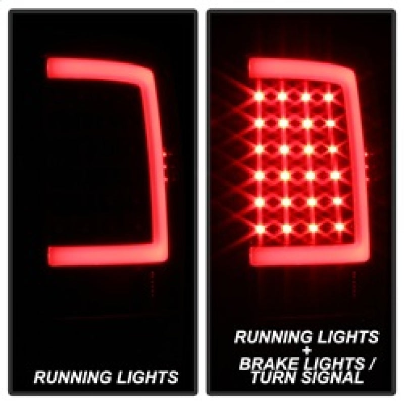 xTune 13-18 Dodge Ram 1500 LED Tail Lights - Black - 9041013