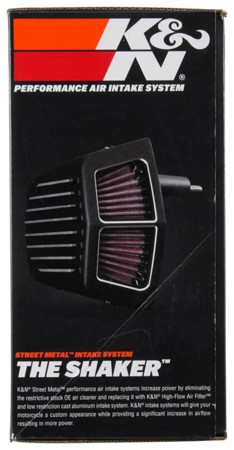 K&N Street Metal Intake System 08-16 Harley Davidson Shaker Silver - RK-3951S