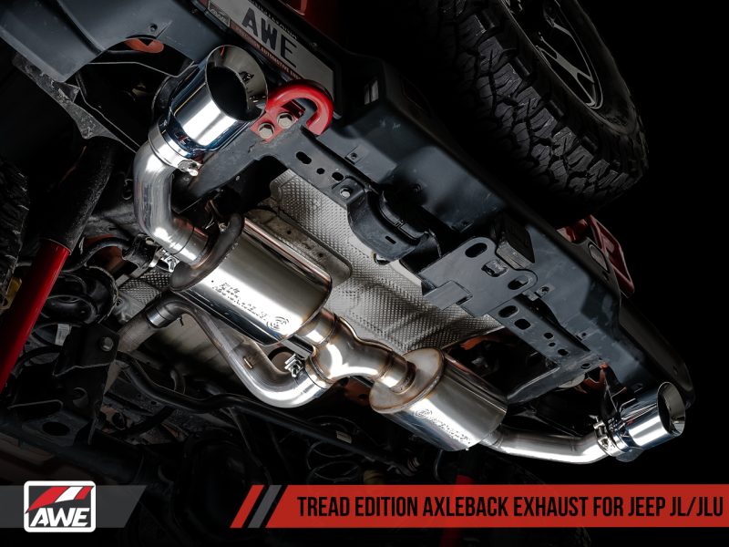 AWE Tuning 2018+ Jeep Wrangler JL/JLU Tread Edition Axle-Back Dual - 3015-32001-C-Dub Tech