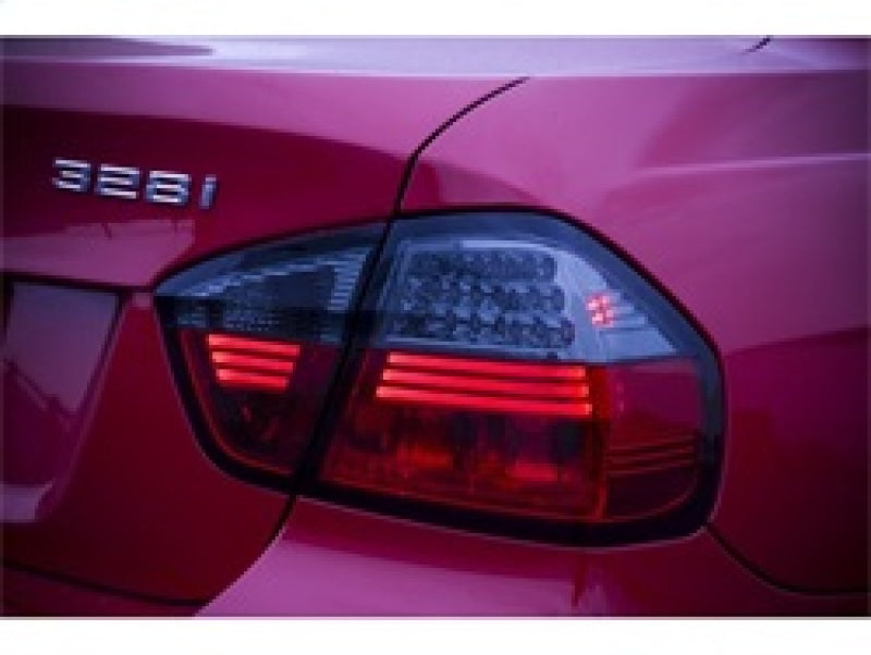 Spyder BMW E90 3-Series 06-08 4Dr LED Tail Lights Red - 5000910