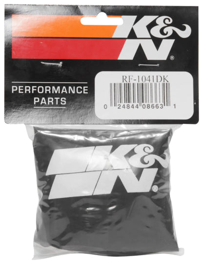 K&N Black Drycharger Round Tapered Custom Air Filter Wrap - RF-1041DK