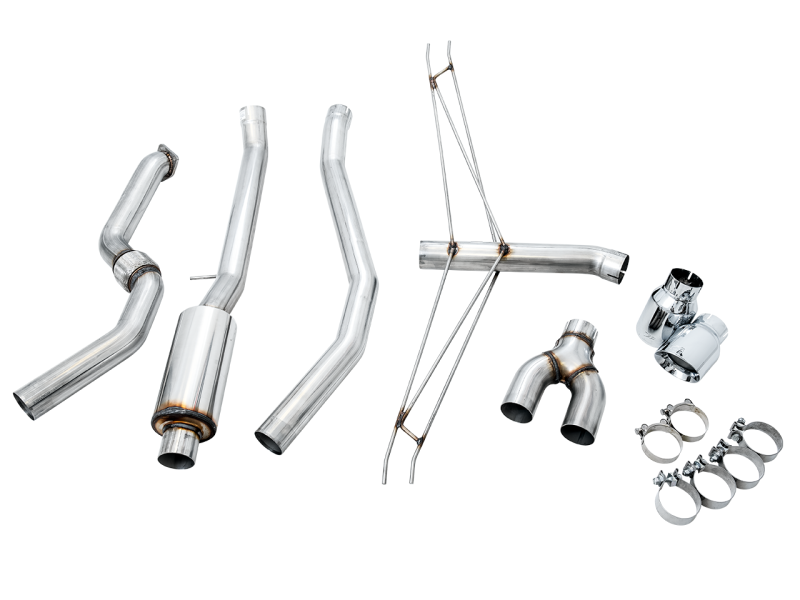 AWE Tuning 2016+ Honda Civic Si Track Edition Exhaust w/Front - 3020-32052-C-Dub Tech
