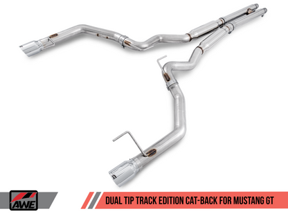 AWE Tuning S550 Mustang GT Cat-back Exhaust - Track Edition - 3020-32028-C-Dub Tech