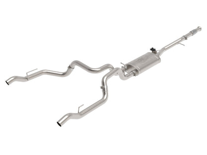 aFe Gemini XV 3in 304 SS Cat-Back Exhaust w/ Cutout - 49-34138