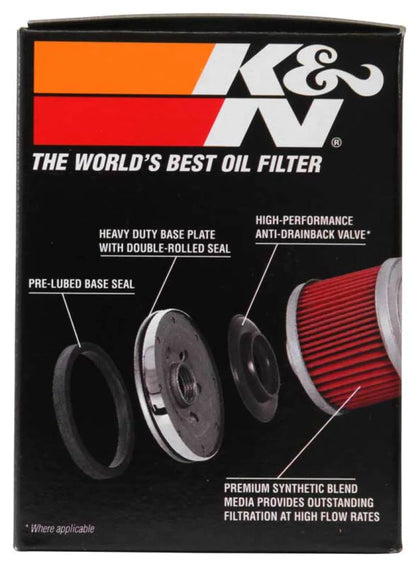 K&N Oil Filter 02-10 Harley Davidson VRSC 3in OD x - KN-174C