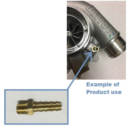 ATP Pressure Port (Boost Nipple) Straight Out 1/8inch NPT to - ATP-FTG-198-C-Dub Tech