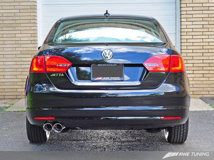 AWE Tuning MK6 Jetta TDI Touring Edition Exhaust - Silver - 3015-22030-C-Dub Tech