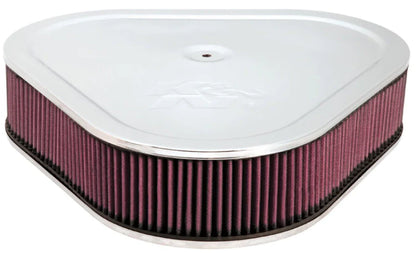 K&N Triangle Air Cleaner Assembly - Red - Size 14in - 60-1470